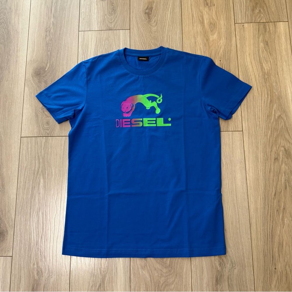 Diesel Blue Short Sleeve Graphic Tee